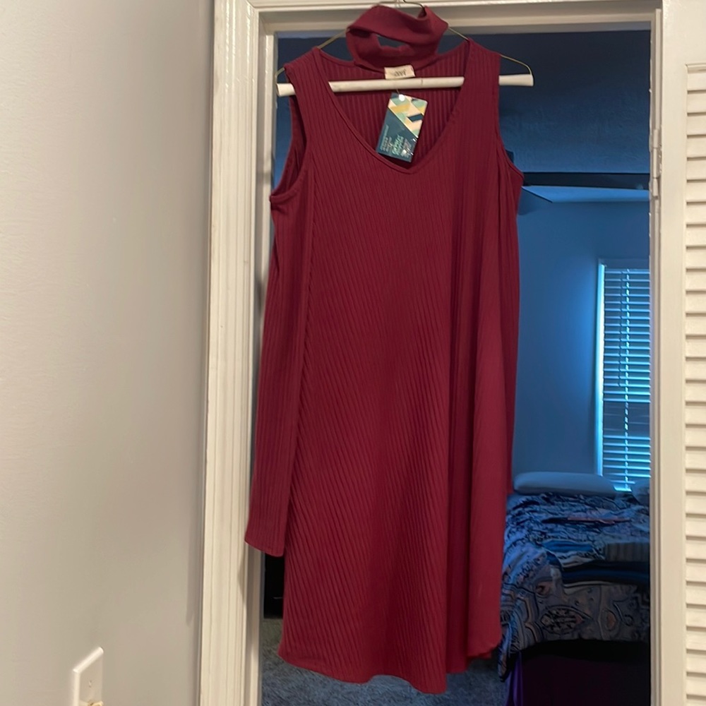 Oddy Long Sleeve Red Holiday Party Dress NWT